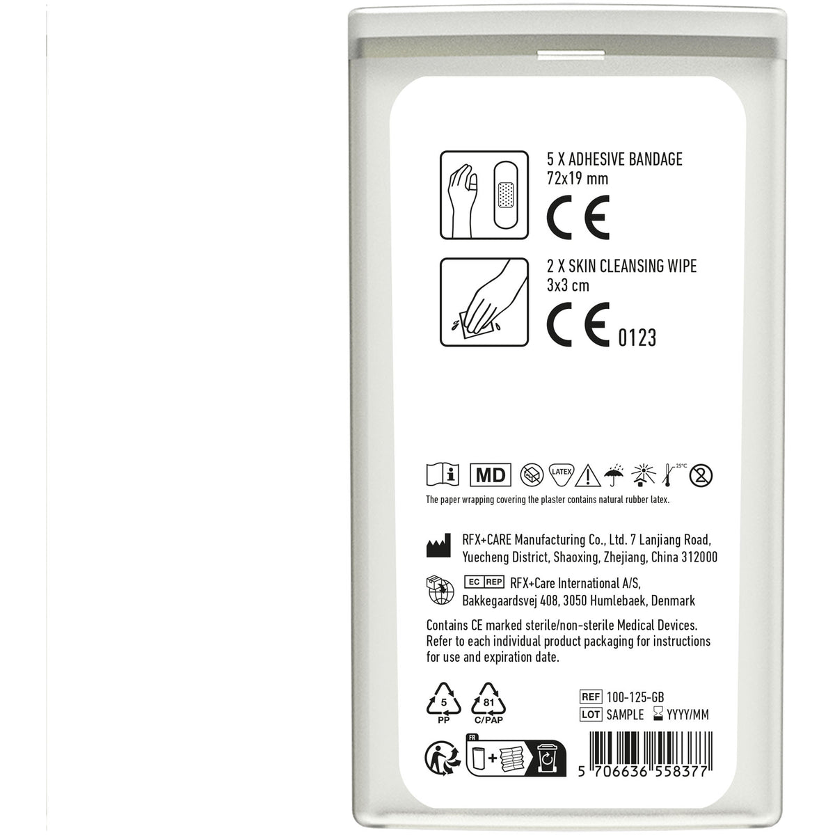 MiniKit Erste Hilfe – Transparent weiss