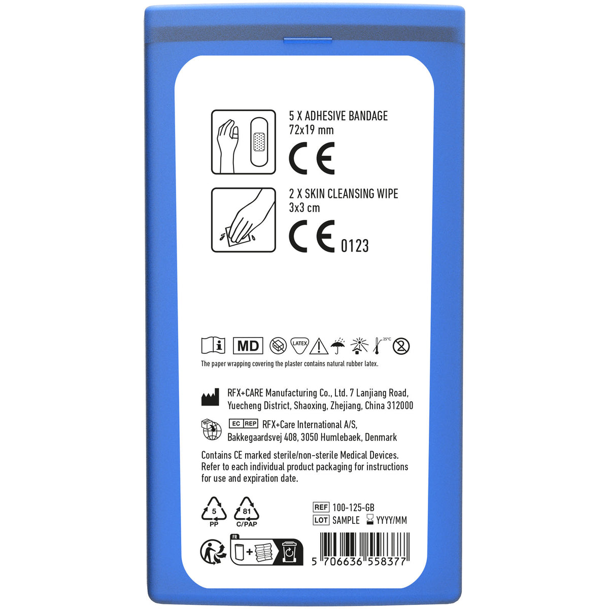 MiniKit Erste Hilfe – Transparent blau