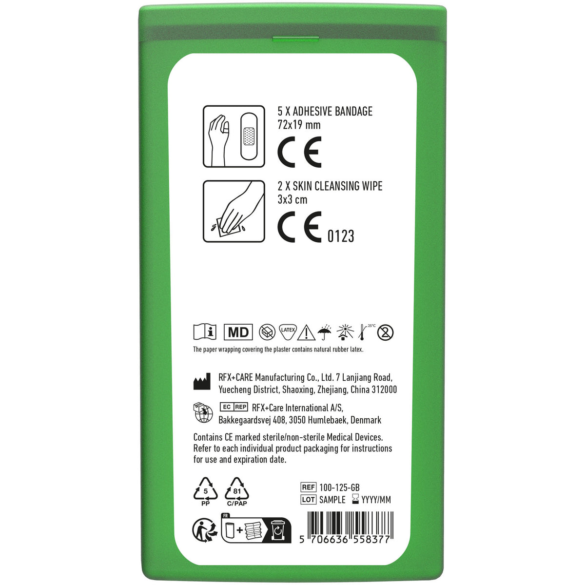MiniKit Erste Hilfe – Transparent grün