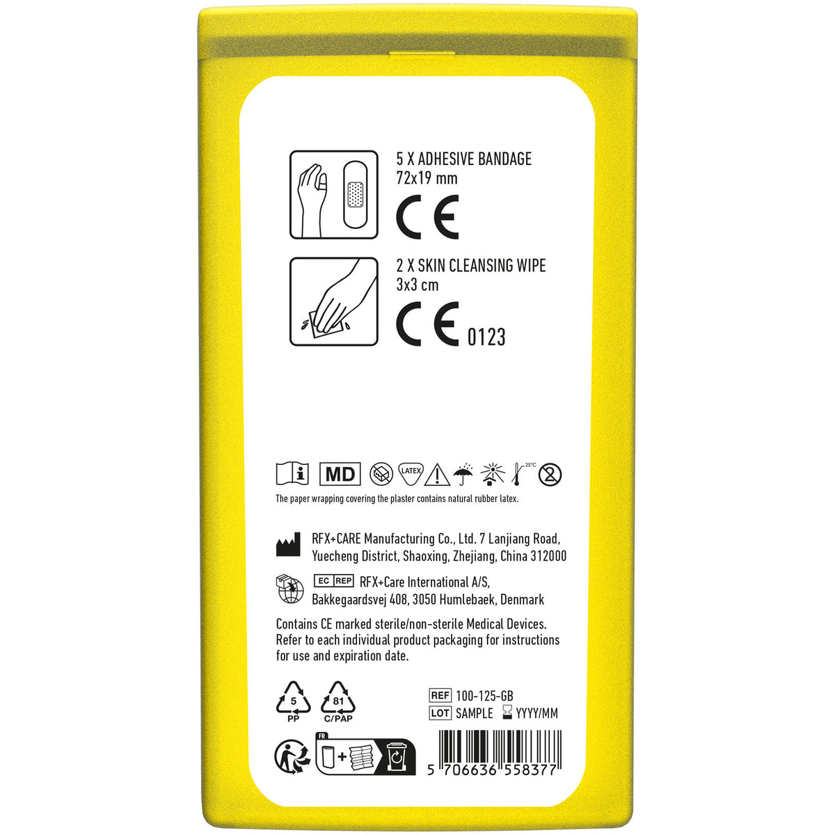 MiniKit Erste Hilfe – Transparent gelb
