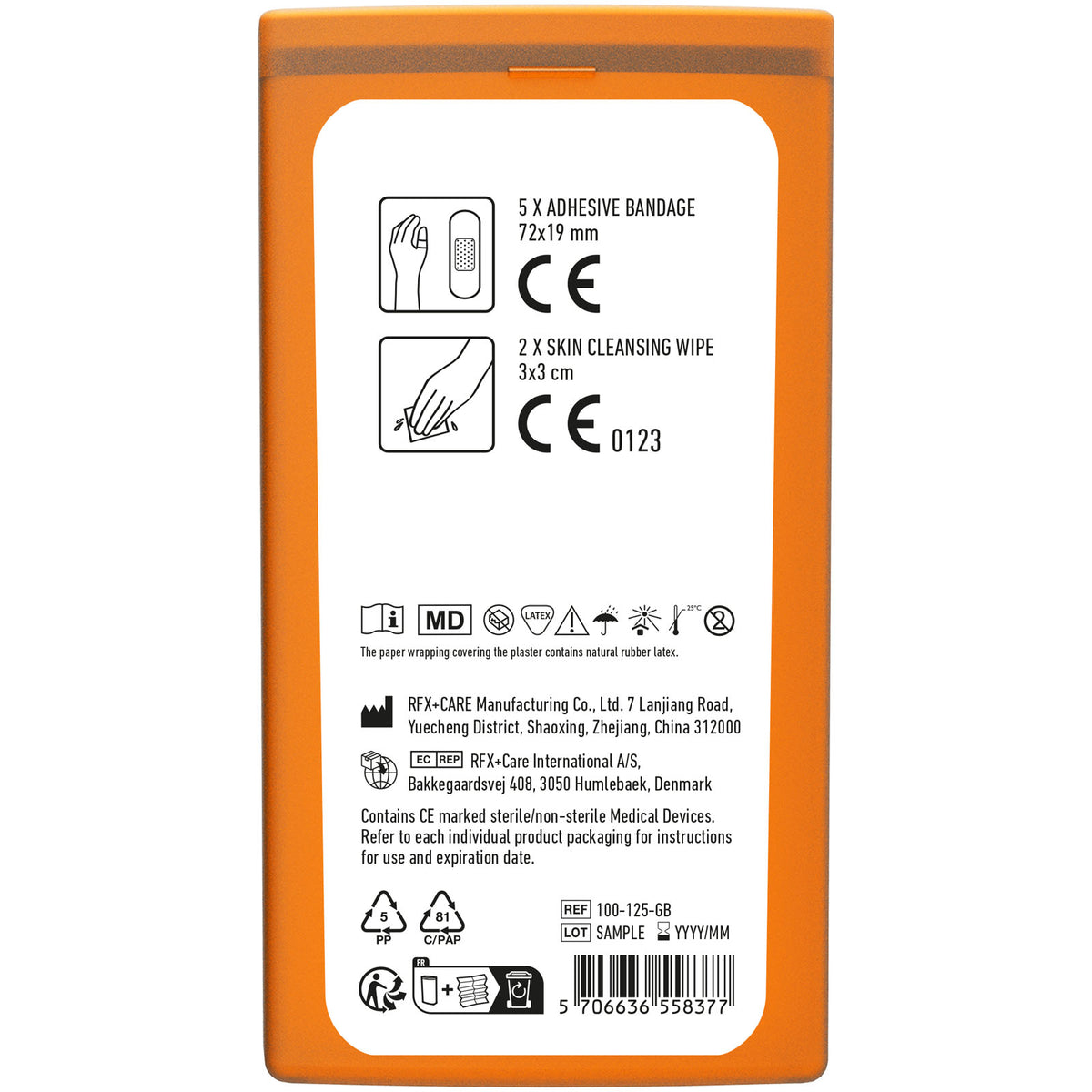 MiniKit Erste Hilfe – Transparent orange