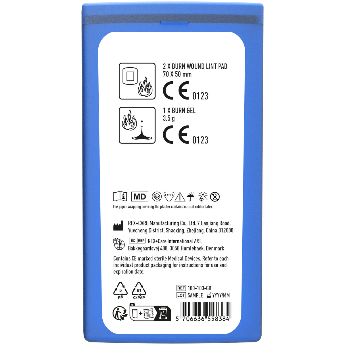 MiniKit Verbrennung – Transparent blau
