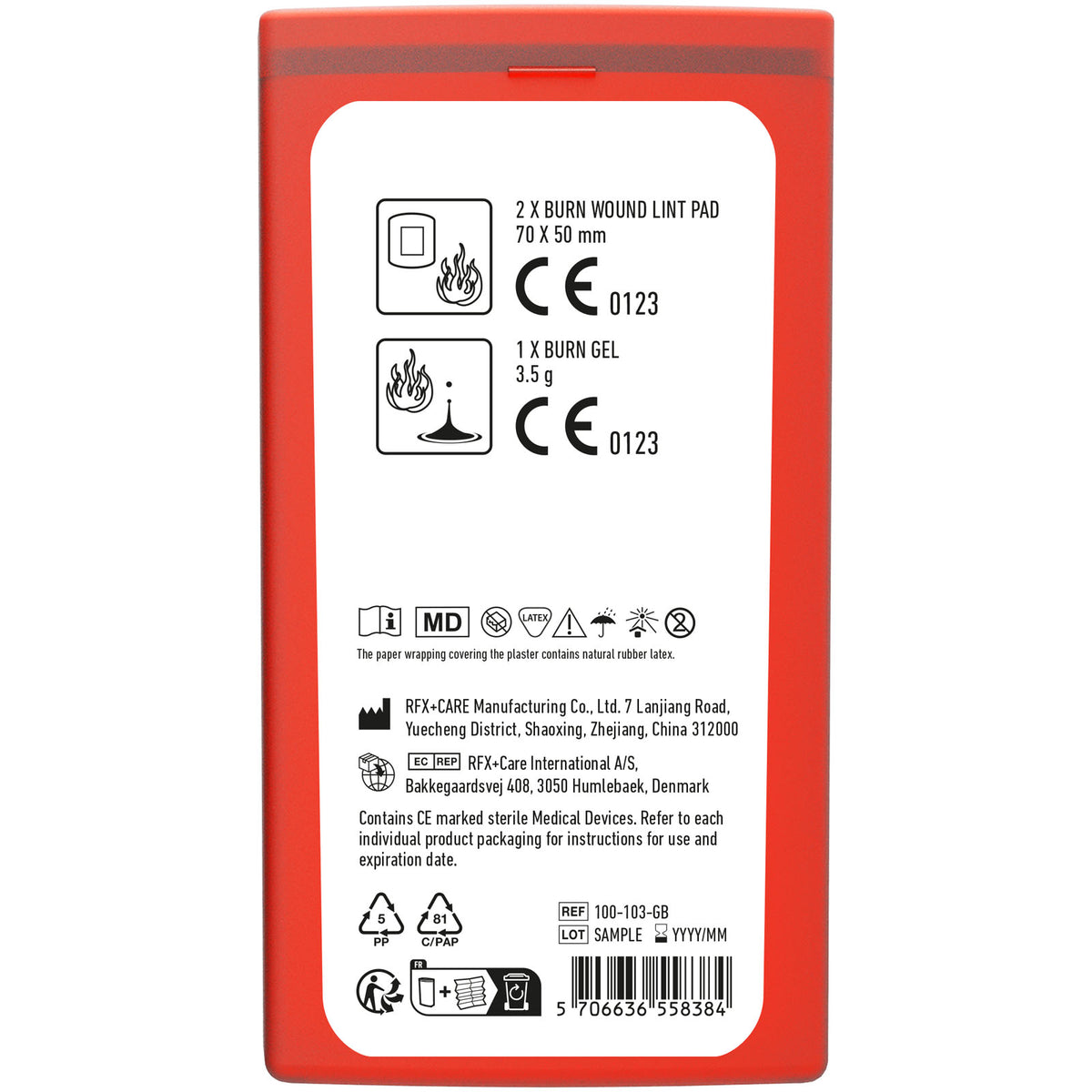 MiniKit Verbrennung – Transparent rot