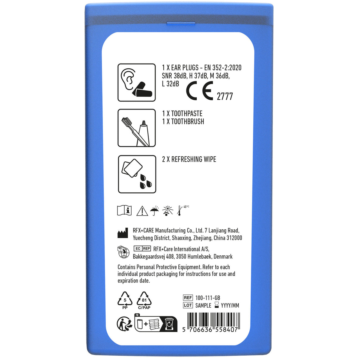 MiniKit Flugzeug – Transparent blau