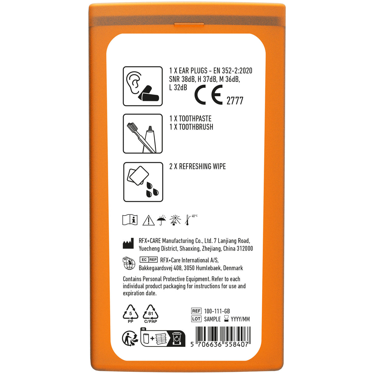 MiniKit Flugzeug – Transparent orange