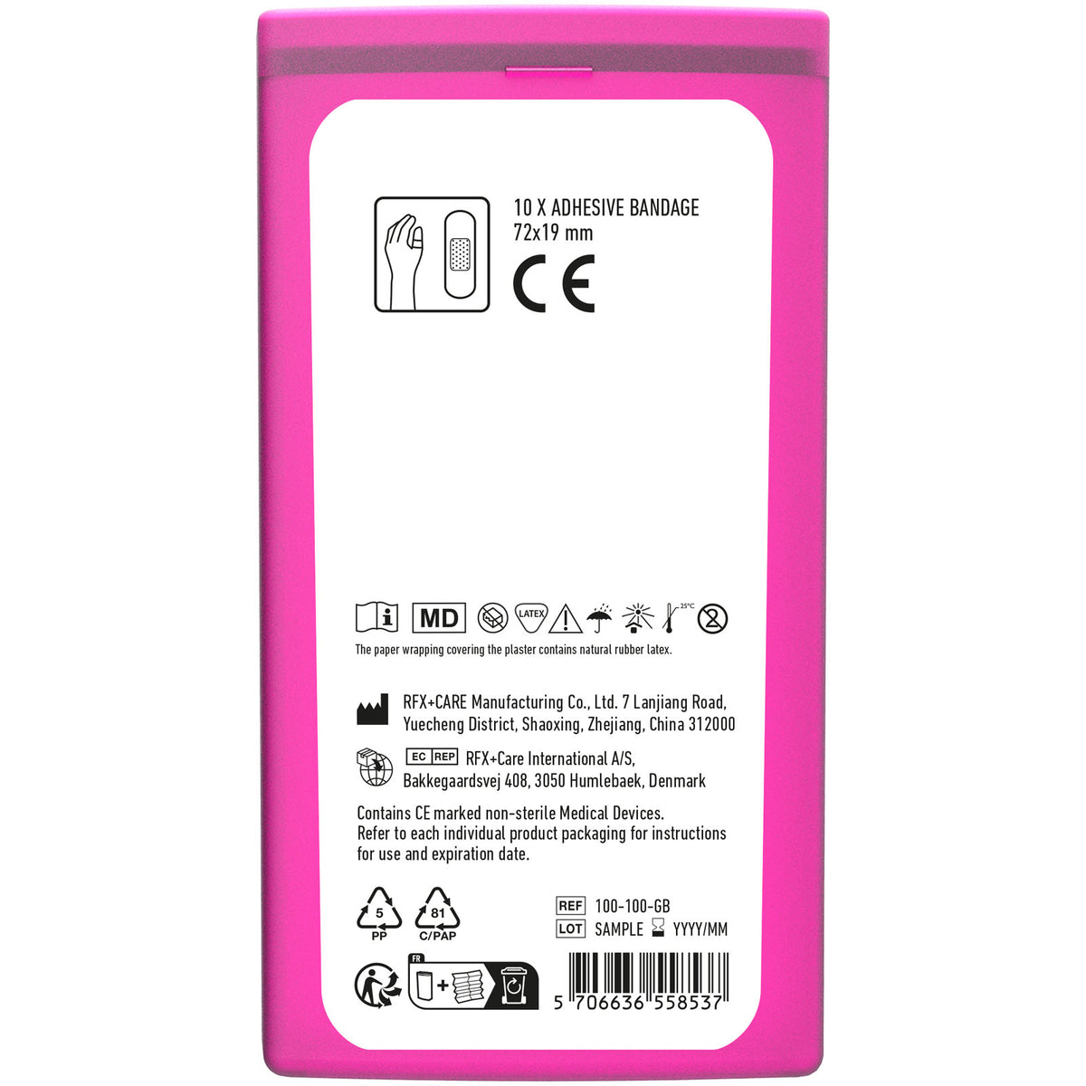 MiniKit Pflaster – Transparent magenta