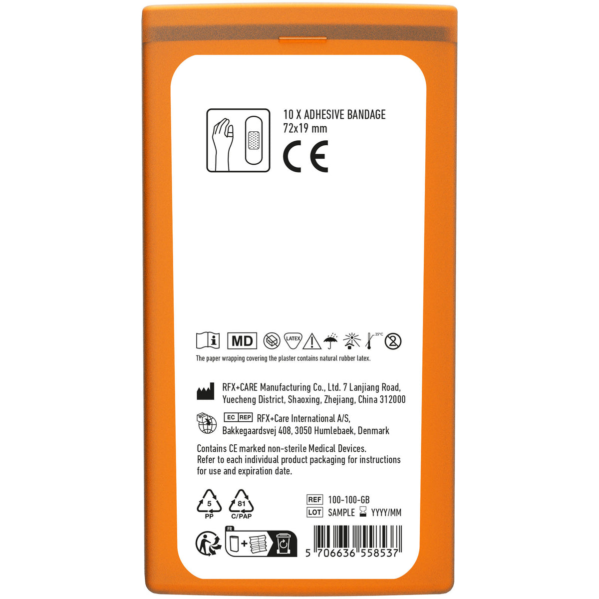 MiniKit Pflaster – Transparent orange