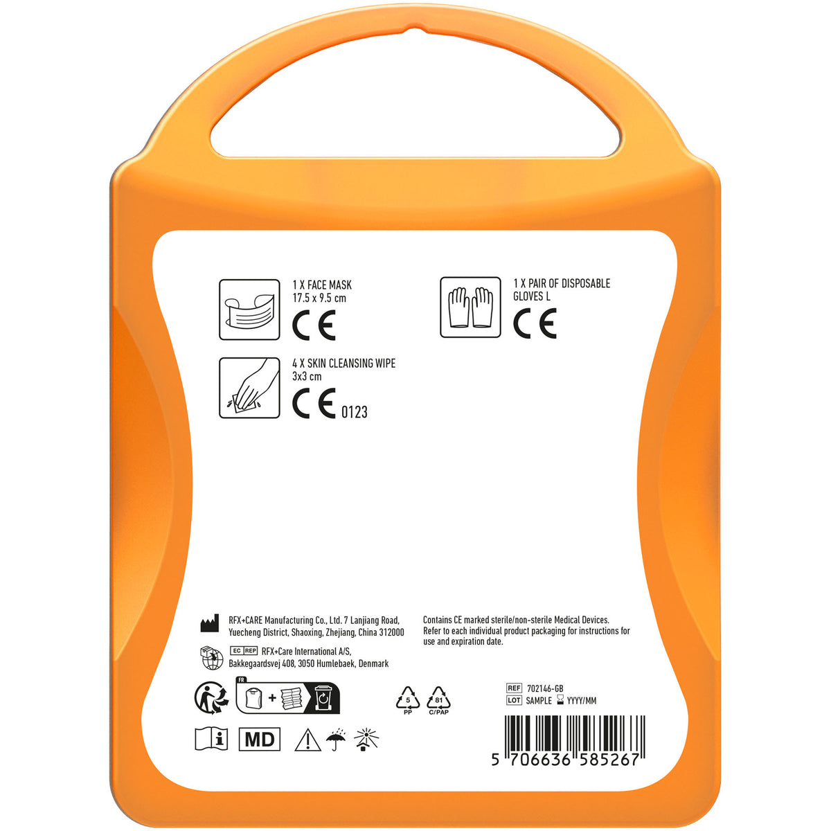 MyKit Schutzset – Transparent orange