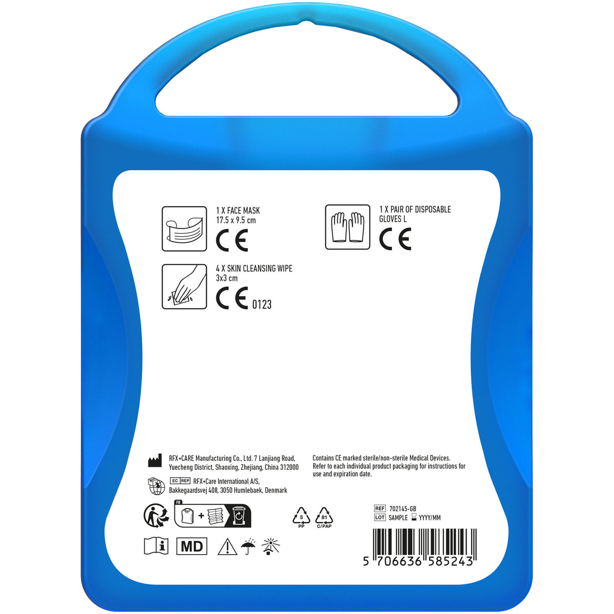 MyKit Schutzset – Transparent blau