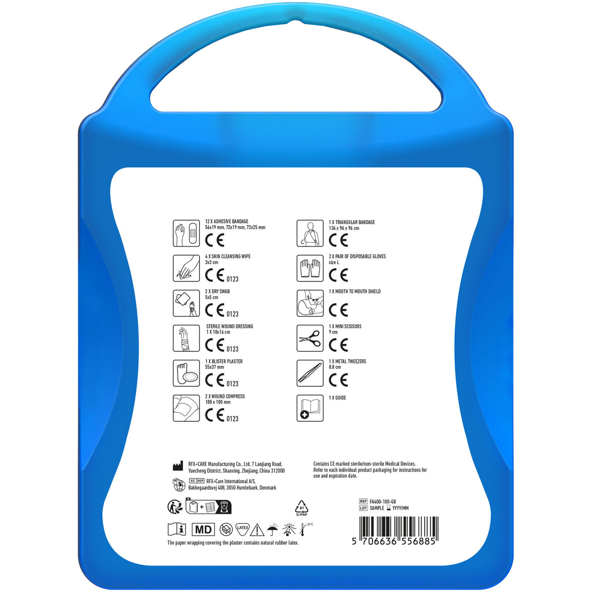 MyKit M Erste Hilfe Premium – Transparent blau