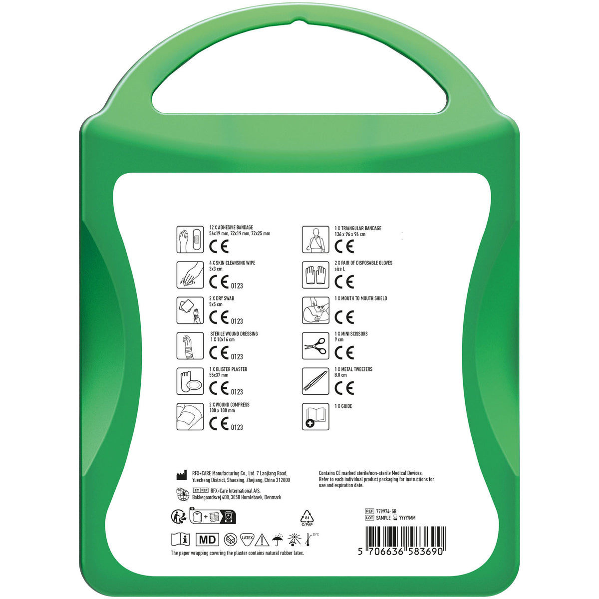 MyKit M Erste Hilfe Premium – Transparent grün
