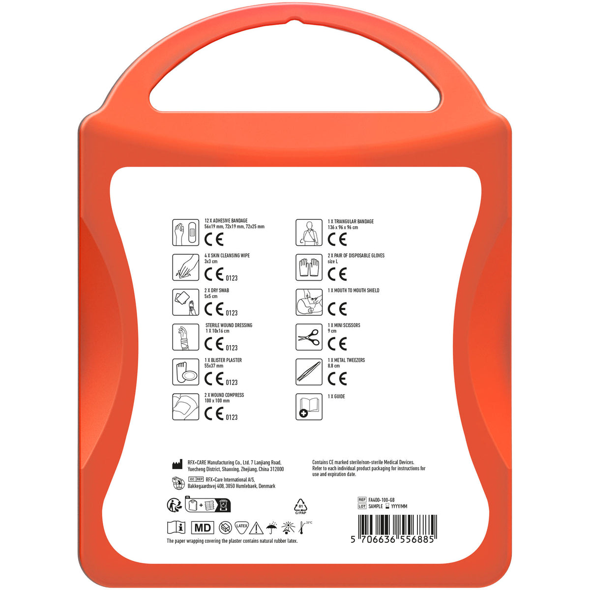 MyKit M Erste Hilfe Premium – Transparent rot