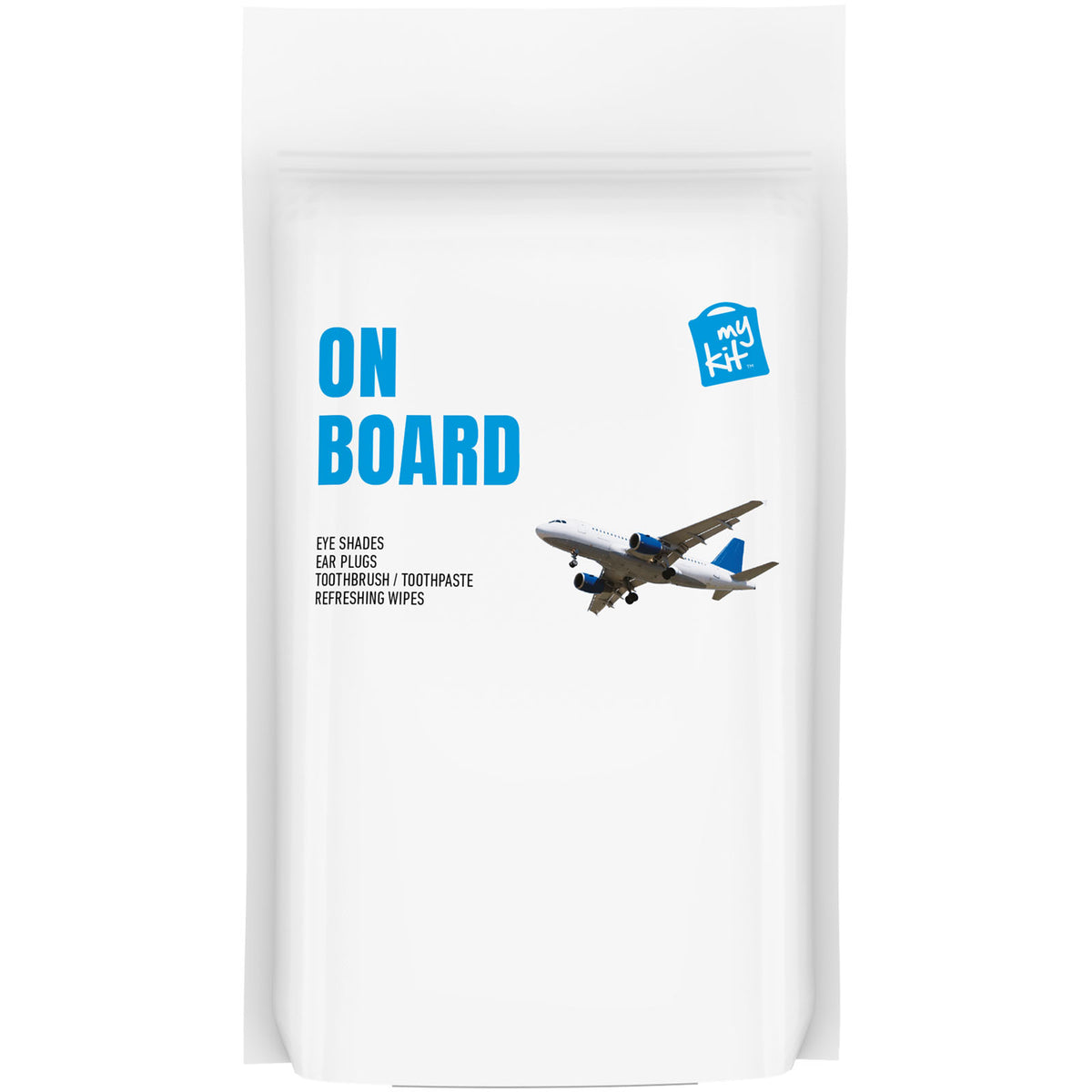 MyKit Flugzeug Reiseset in Papierhülle – Weiss