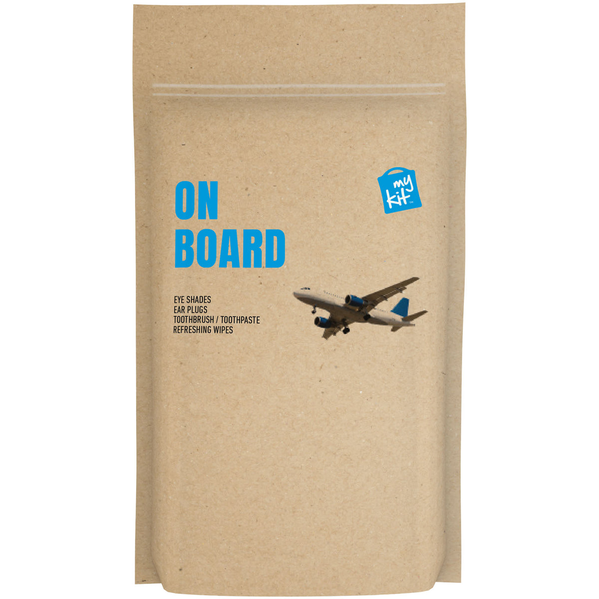 MyKit Flugzeug Reiseset in Papierhülle – Kraftpapier
