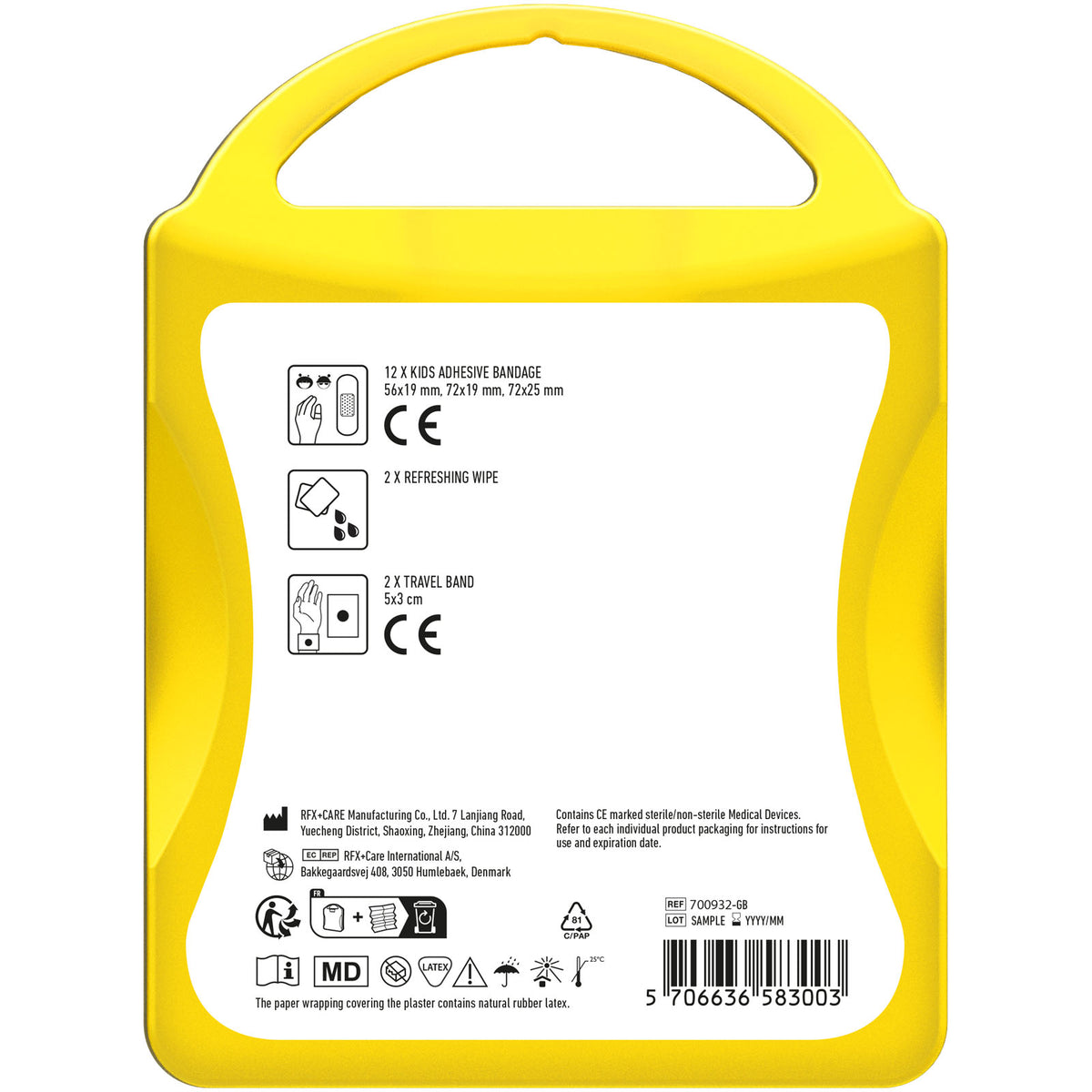 MyKit Kinderreiseset – Transparent gelb