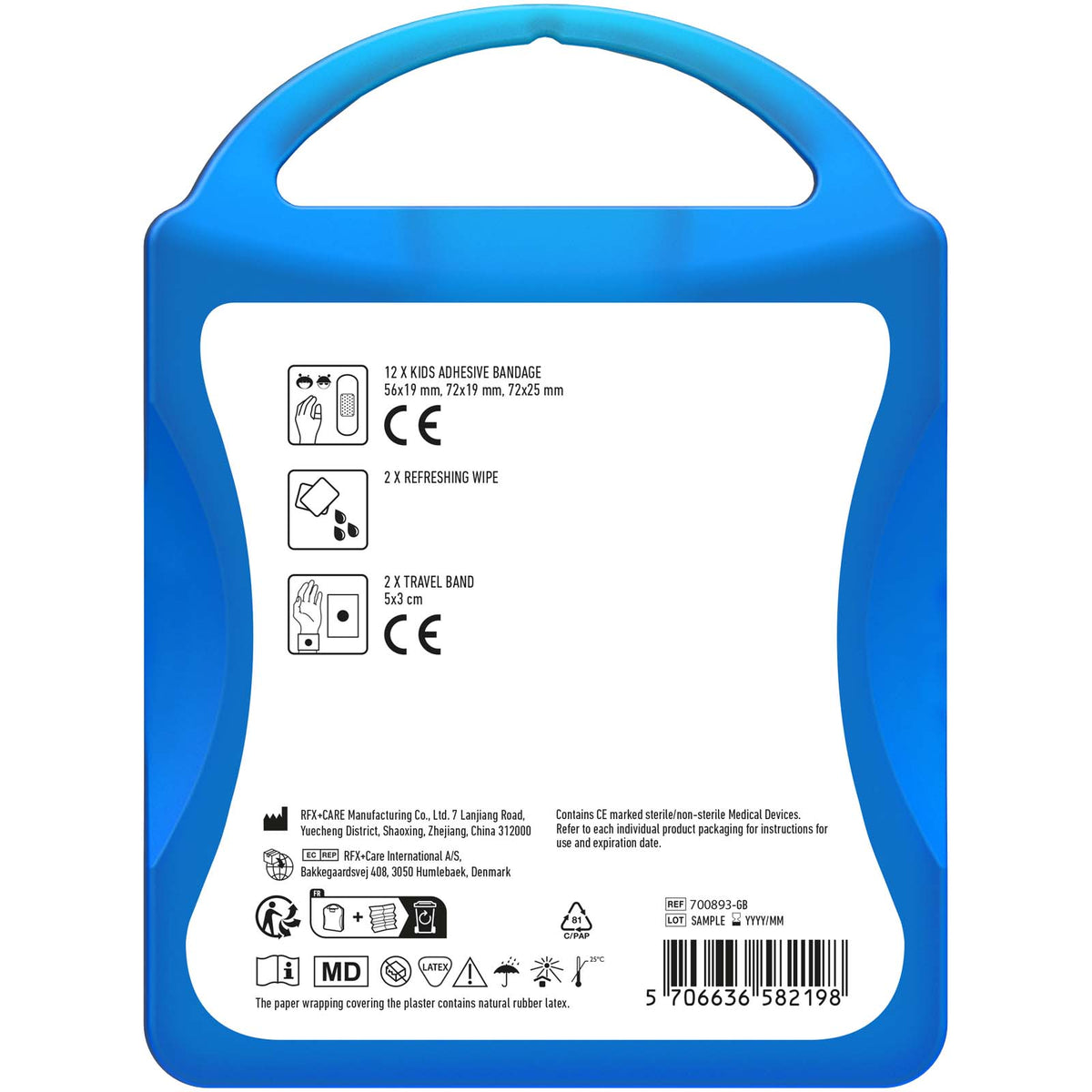MyKit Kinderreiseset – Transparent blau