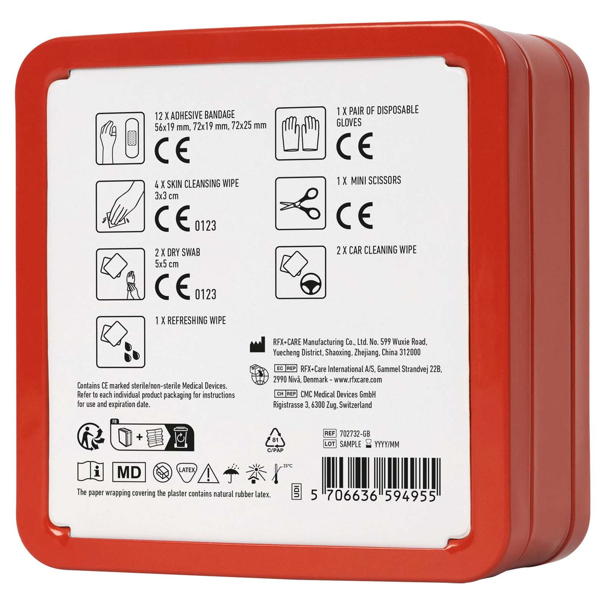 MyKit Erste Hilfe Set für das Auto – Rot