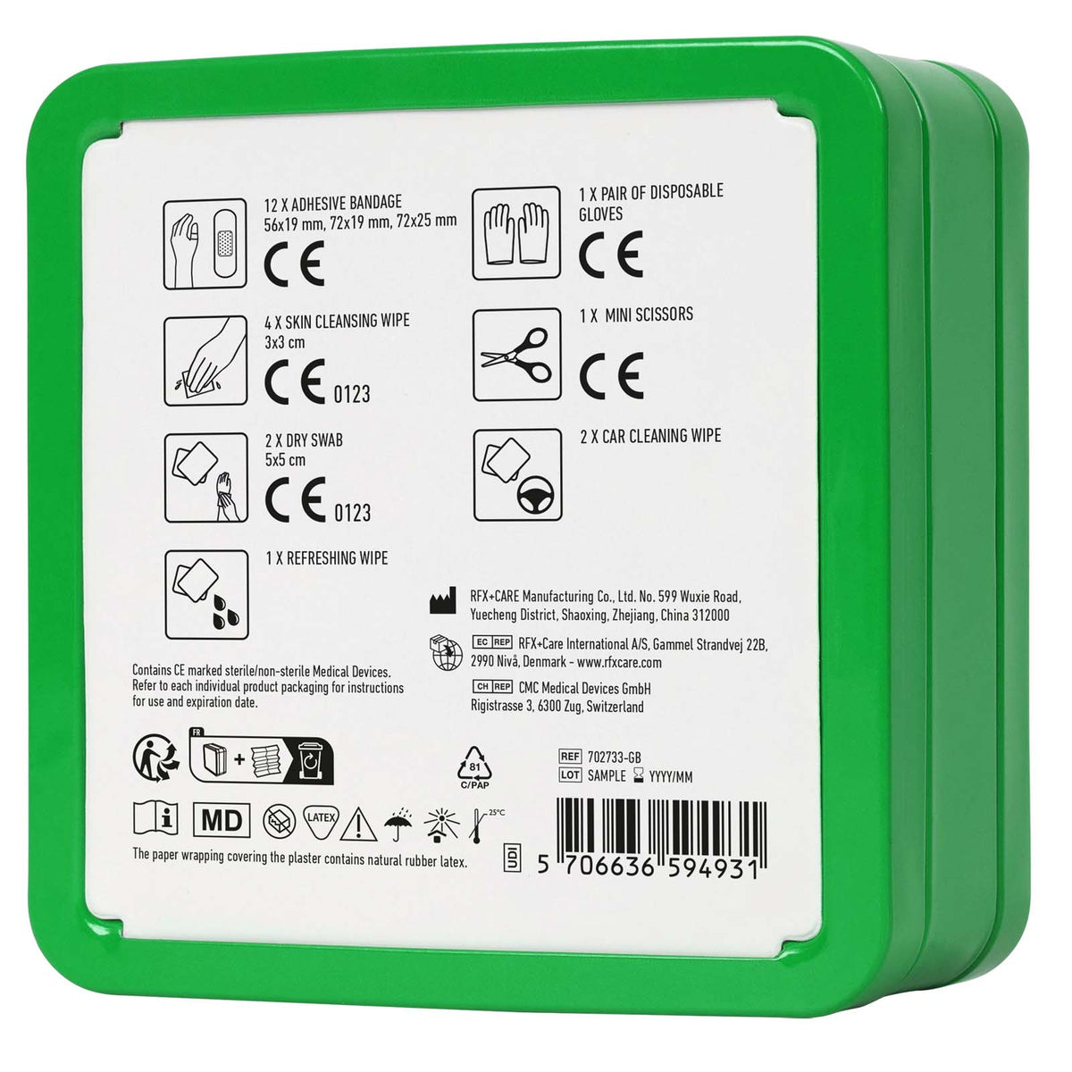 MyKit Erste Hilfe Set für das Auto – Grün