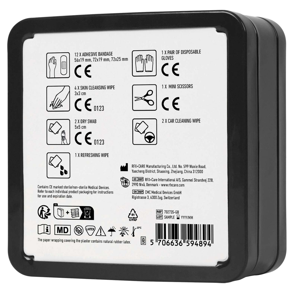 MyKit Erste Hilfe Set für das Auto – Schwarz