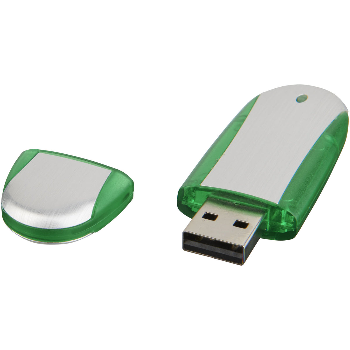 Memo USB Stick – Apfelgrün / Silber