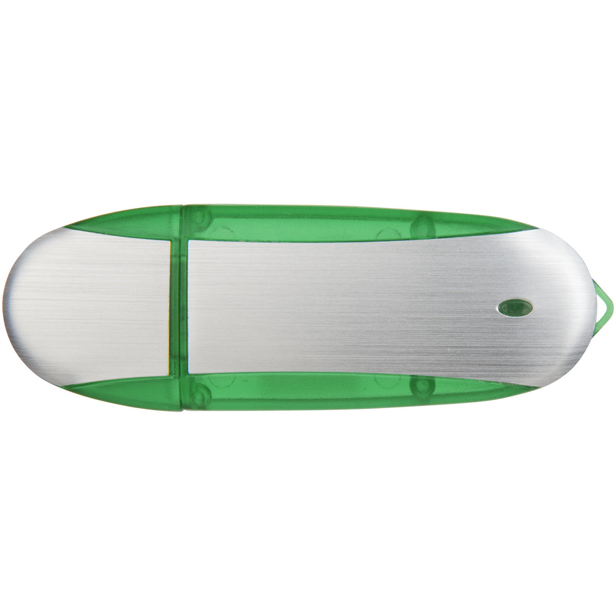Memo USB Stick – Apfelgrün / Silber