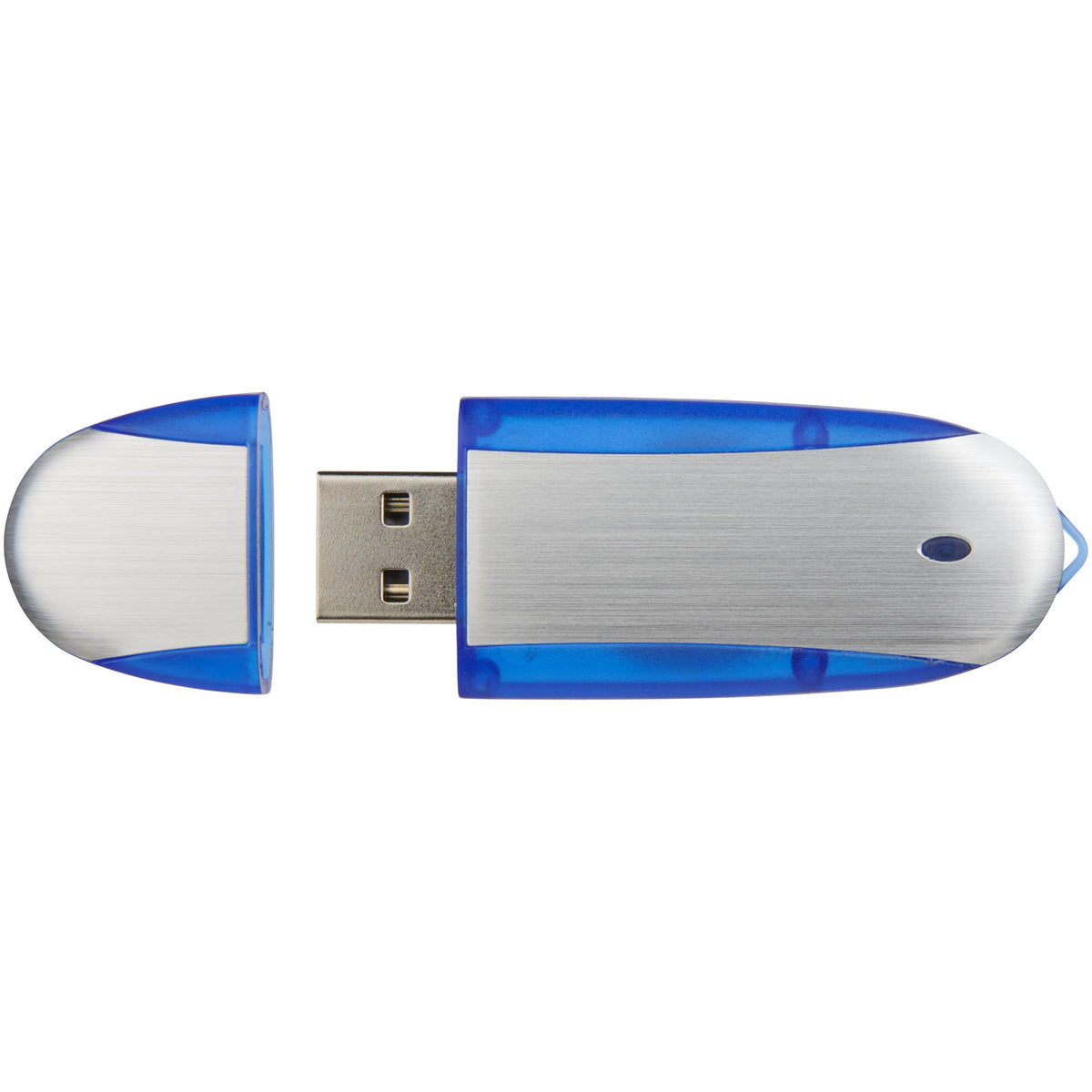 Memo USB Stick – Dunkelblau / Silber