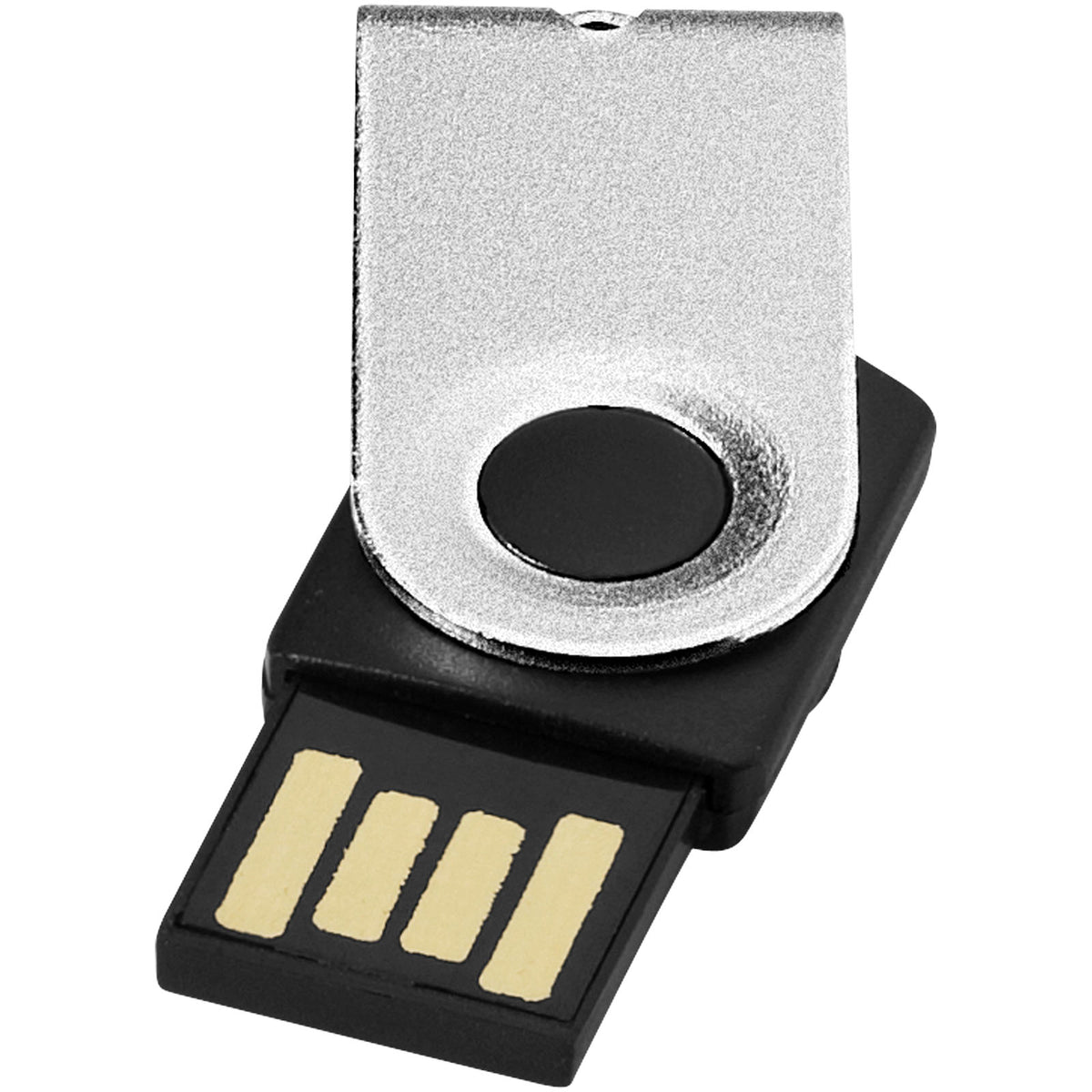 Mini USB Stick – Silber / Schwarz