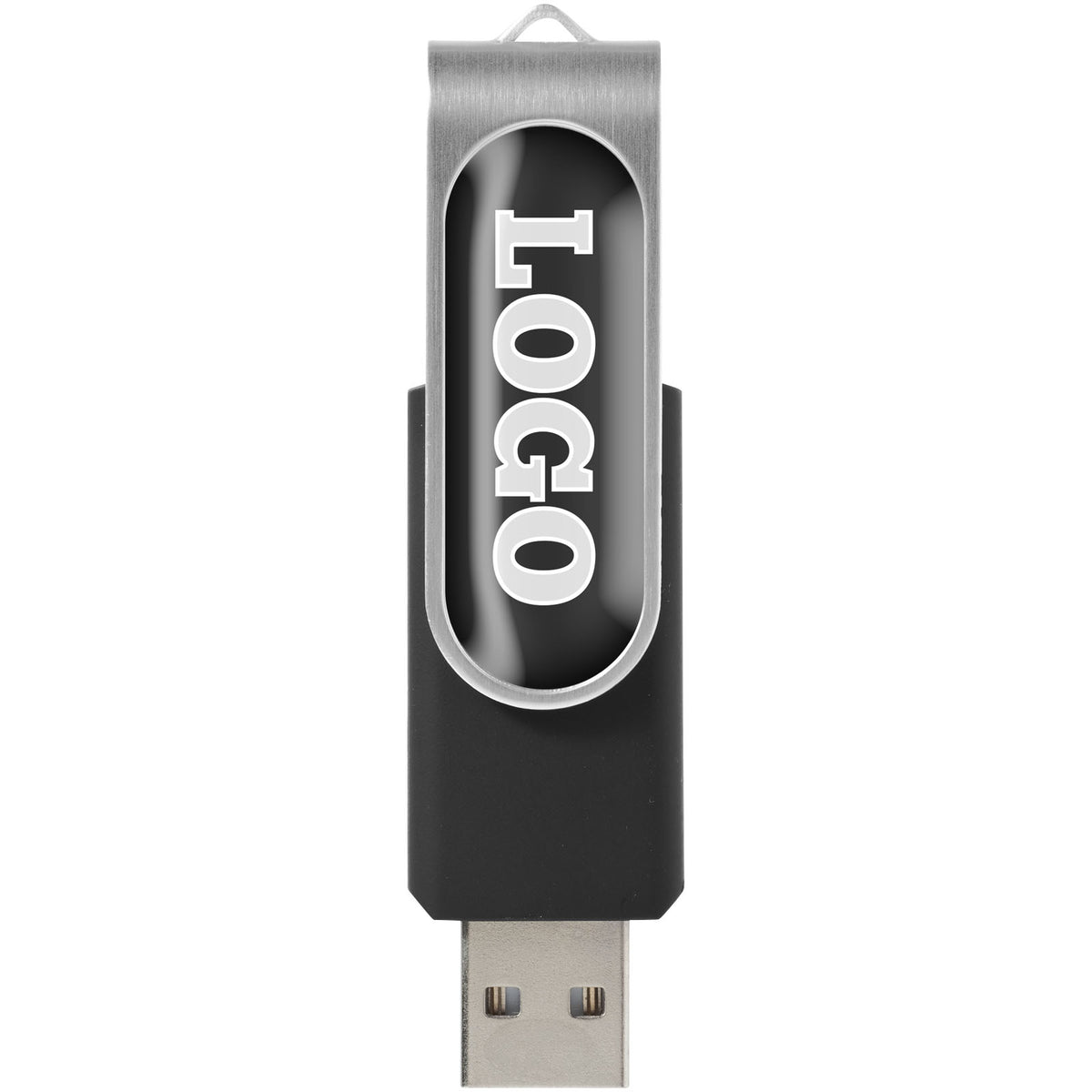 Rotate Doming USB Stick – Schwarz