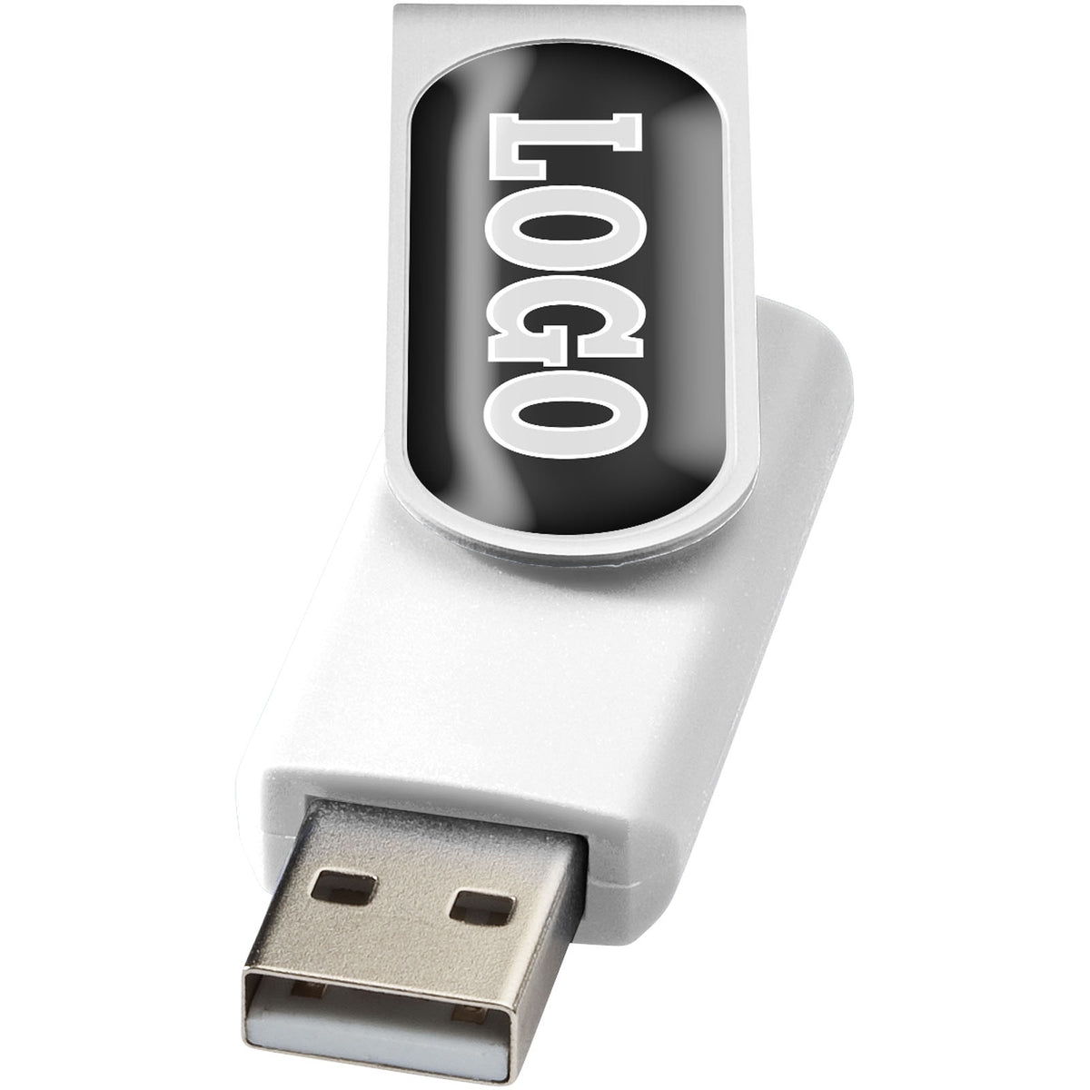 Rotate Doming USB Stick – Weiss