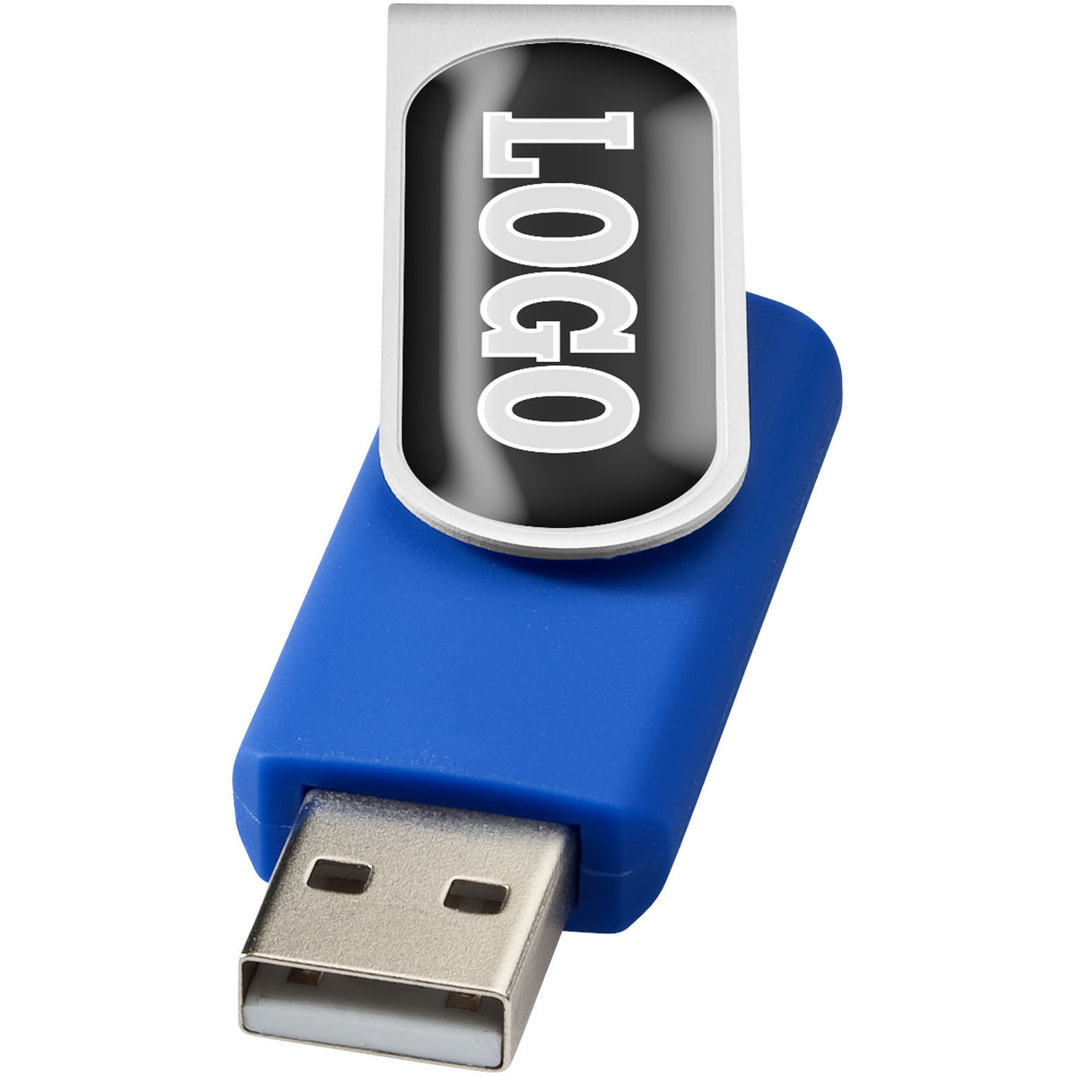Rotate Doming USB Stick – Royalblau