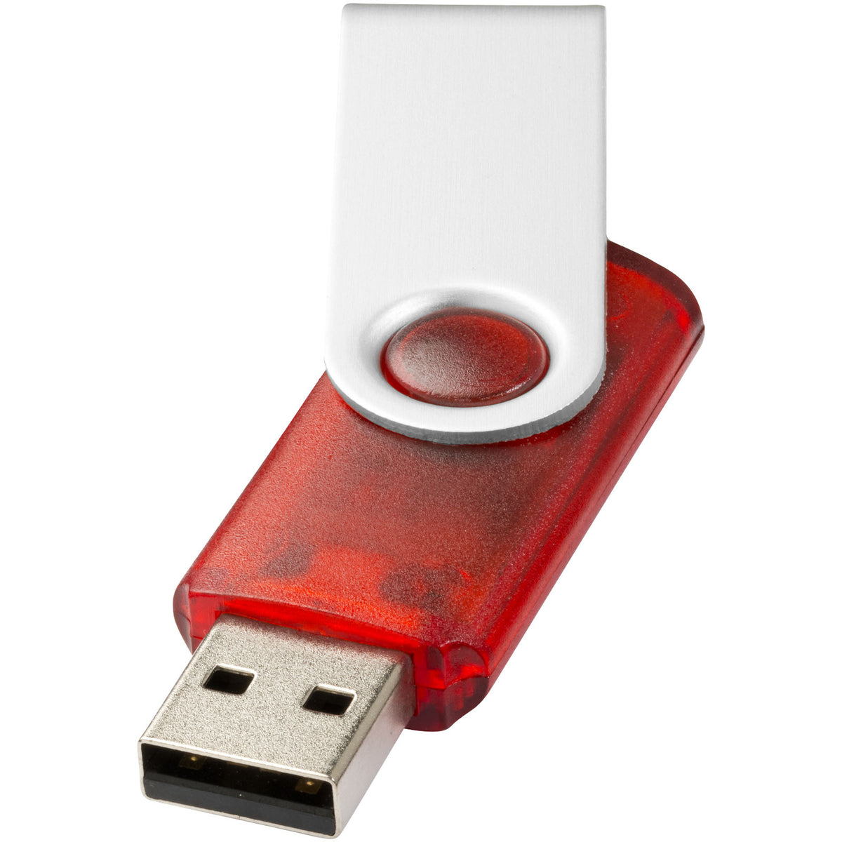 Rotate Transculent USB Stick – Rot