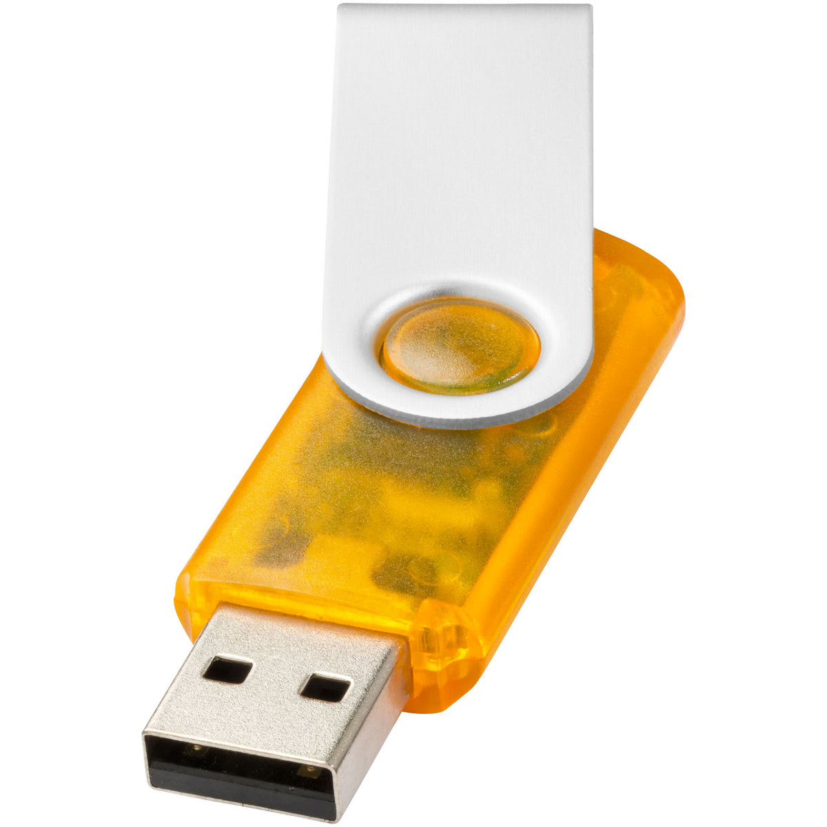 Rotate Transculent USB Stick – Orange