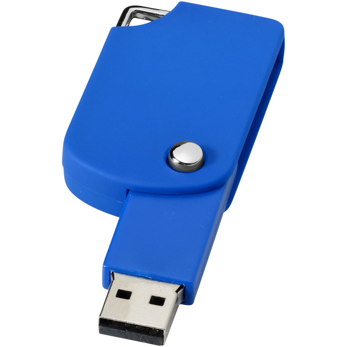 Swivel Square USB Stick – Blau