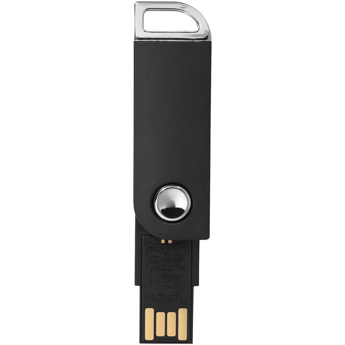Swivel Rectangular USB Stick – Schwarz