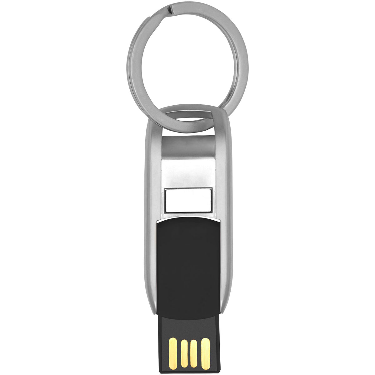 Flip USB Stick – Schwarz / Silber