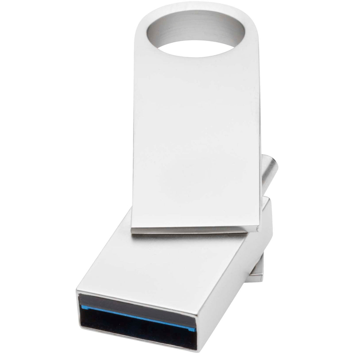 Typ C USB 3.0 Stick rund – Silber
