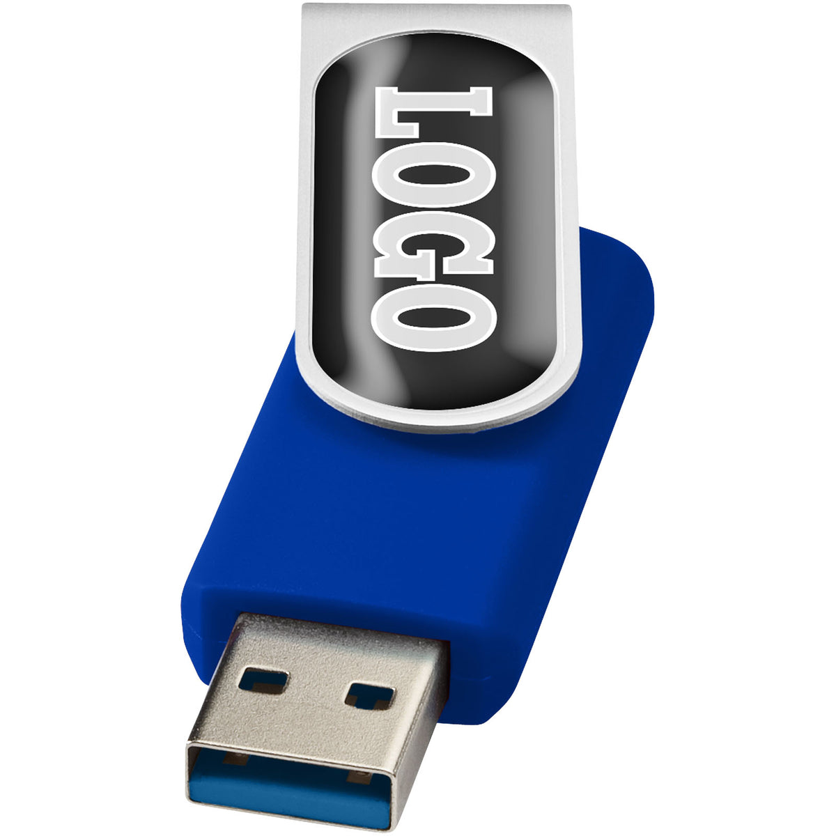 Rotate USB Stick 3.0 mit Doming – Royalblau