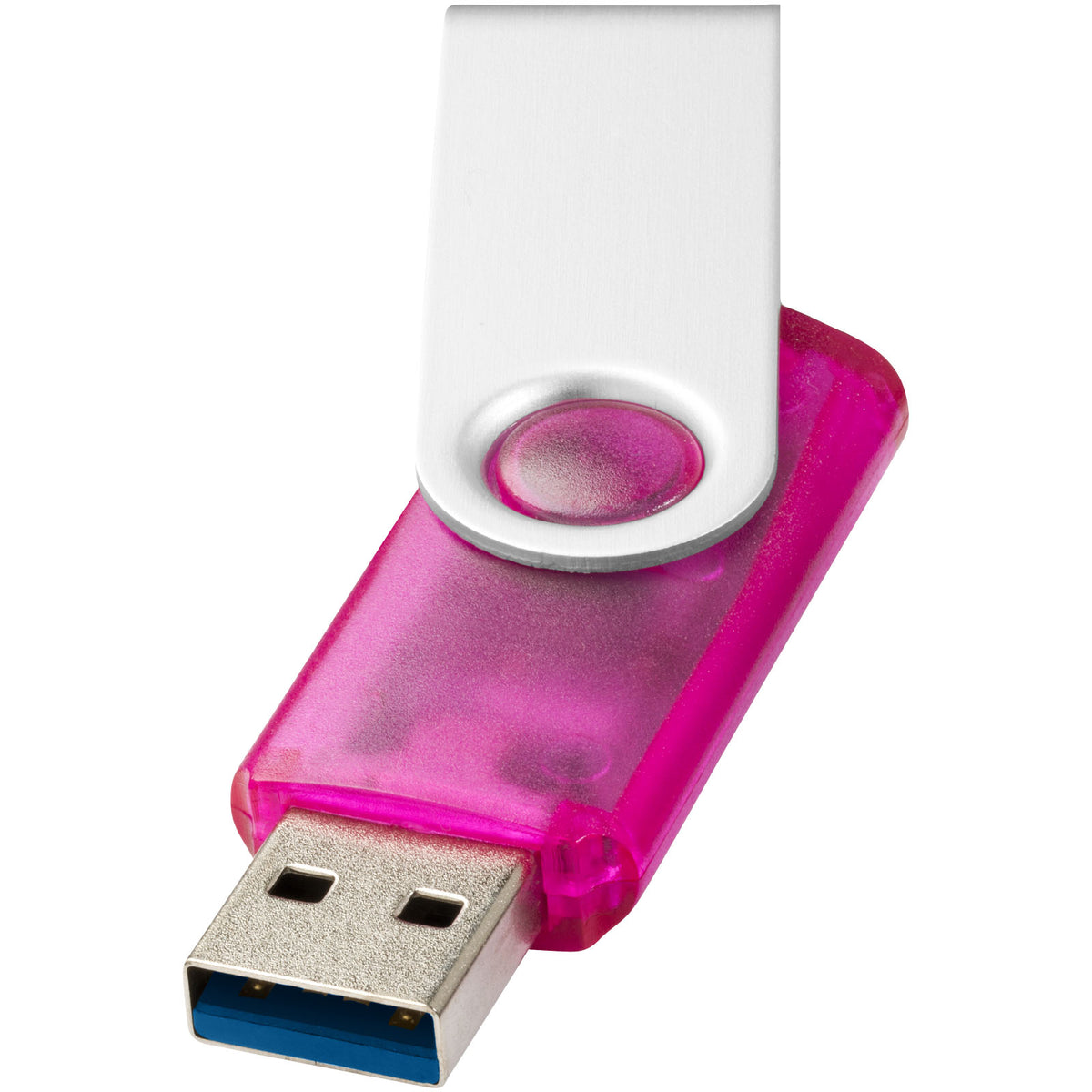 Rotate USB Stick 3.0 transparent – Rosa