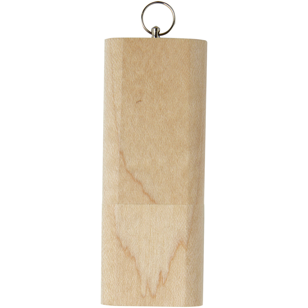 USB Stick 3.0 aus Holz mit Schlüsselring – Hellbraun