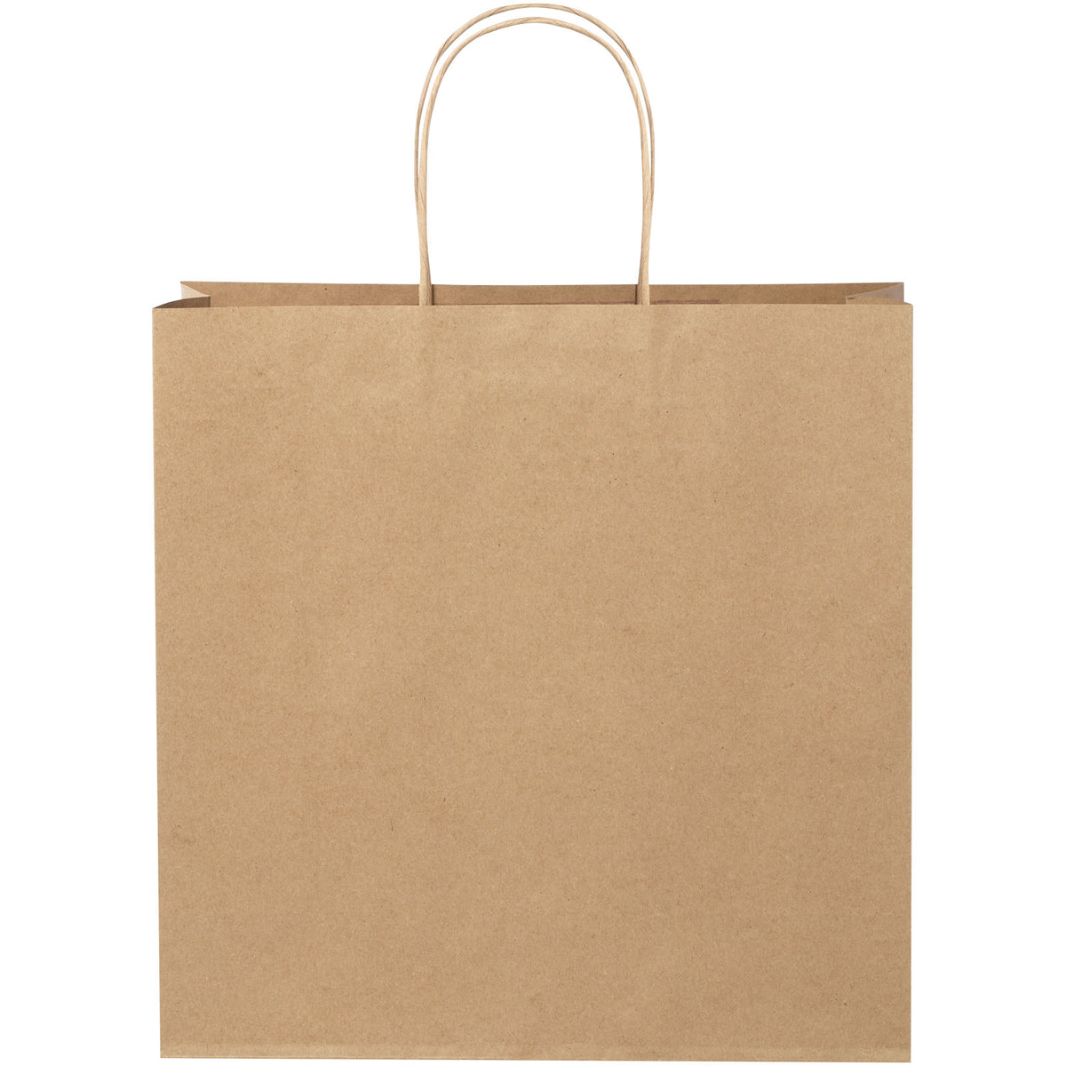 Kraftpapiertasche 120 g/m² mit gedrehten Griffen, 31 × 12 × 31 cm – Kraftpapier