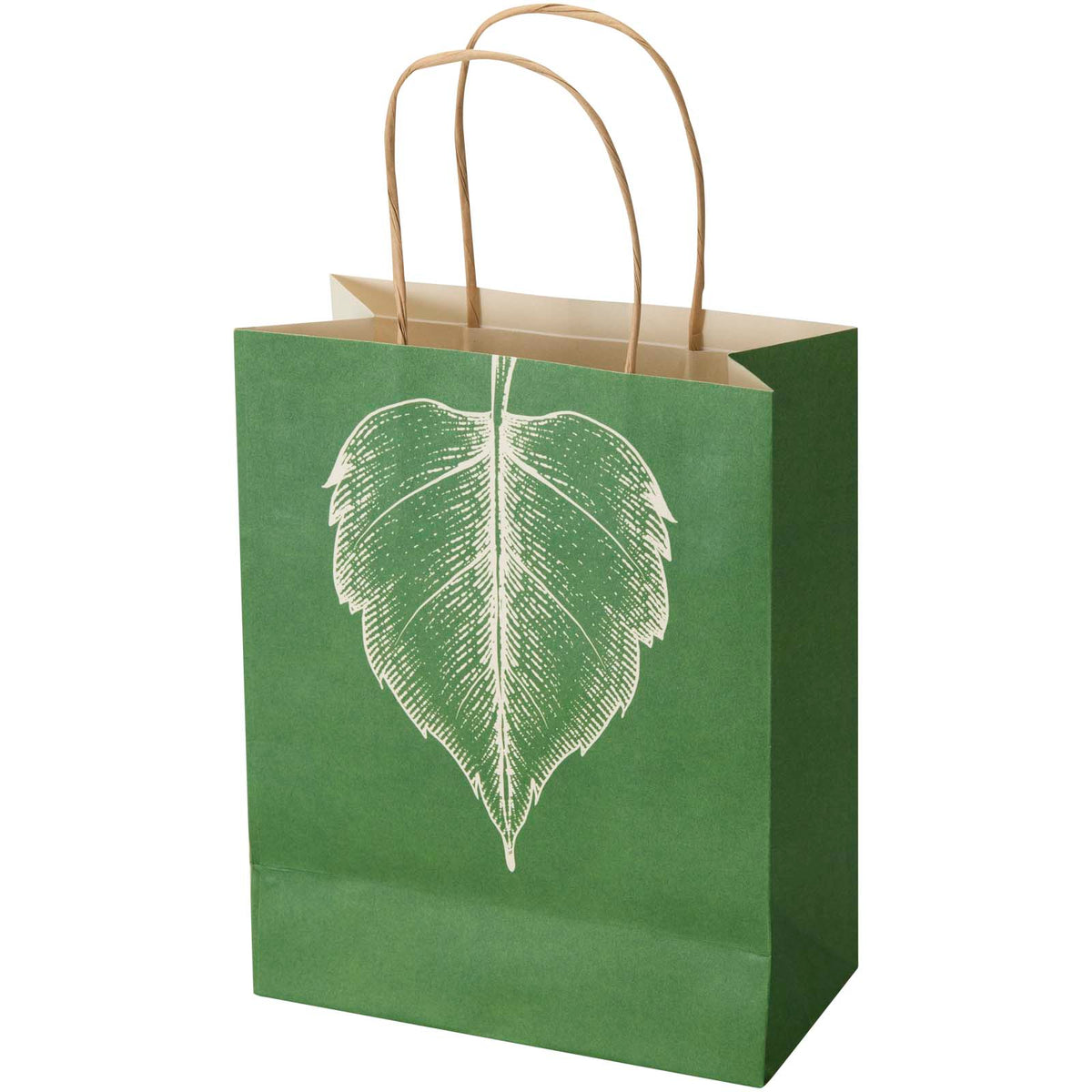 Landwirtschaftliche Altpapiertasche, 150 g/m², mit gedrehten Tragegriffen, 18 x 9 x 23 cm – Offwhite