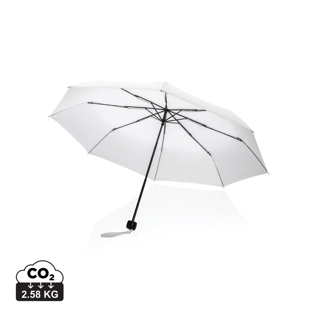 20.5" Impact AWARE™ RPET 190T Mini-Schirm – weiß