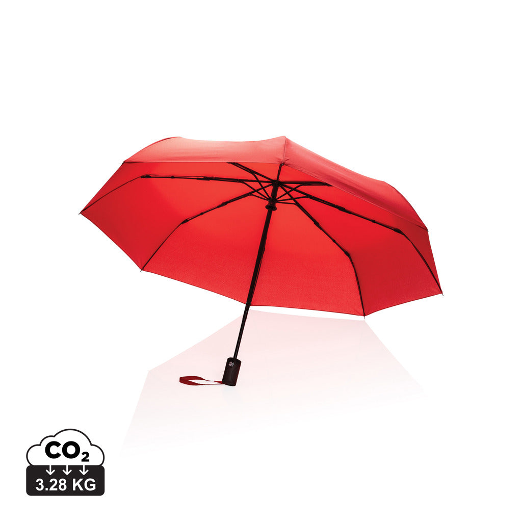 21" Impact AWARE™ RPET 190T Mini-Schirm automatic open/close – rot
