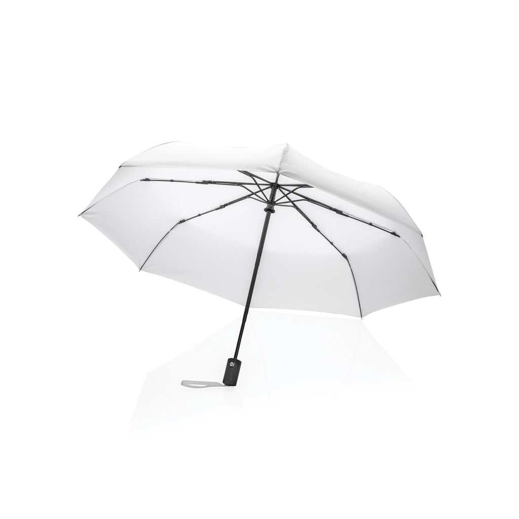 21" Impact AWARE™ RPET 190T Mini-Schirm automatic open/close – weiß