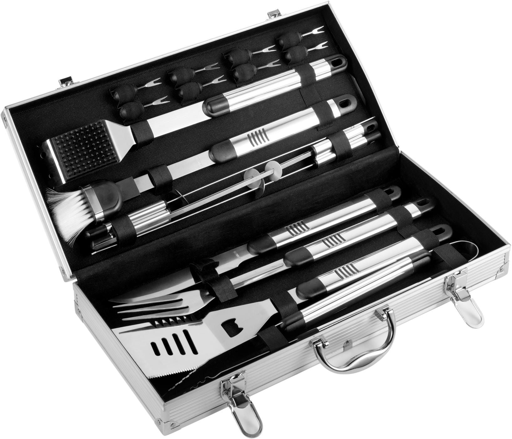 Grillset Dawn, Edelstahl, Koffer