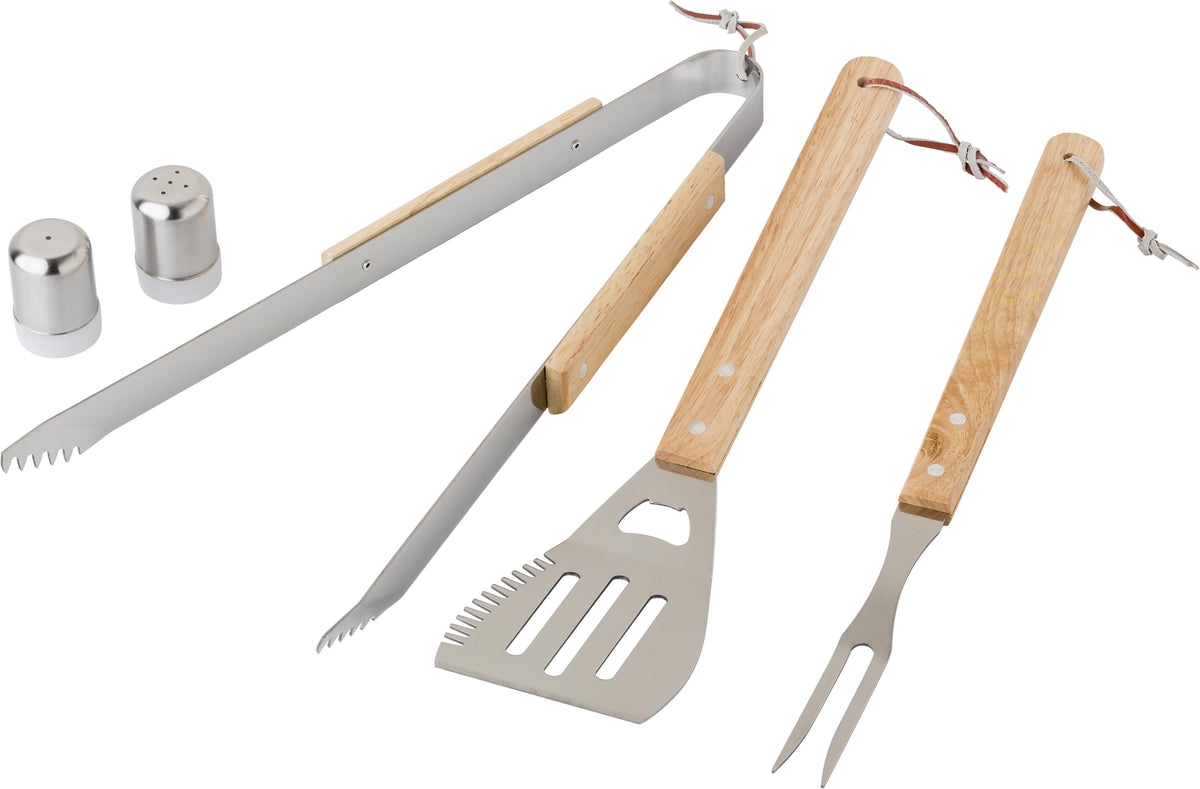 Grillset Hugo, Edelstahl, Schürze
