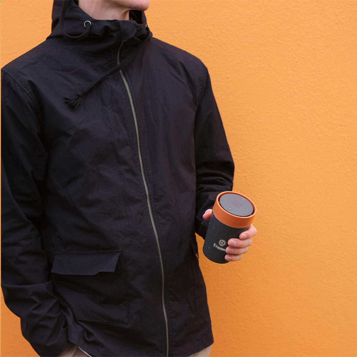 Grau/orange