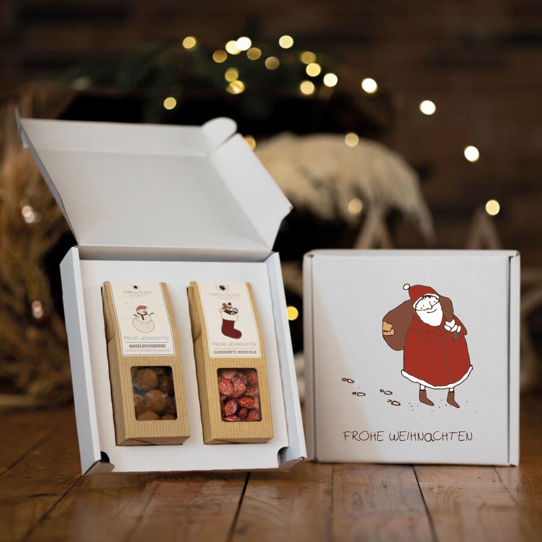 2er Faltschachteln individuell bedrucken im Geschenkkarton