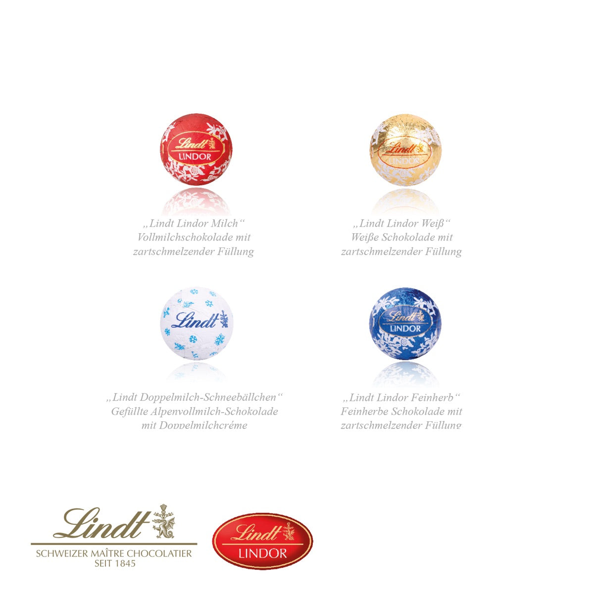 Geöffneter Schiffskalender mit Lindt Lindor Minis