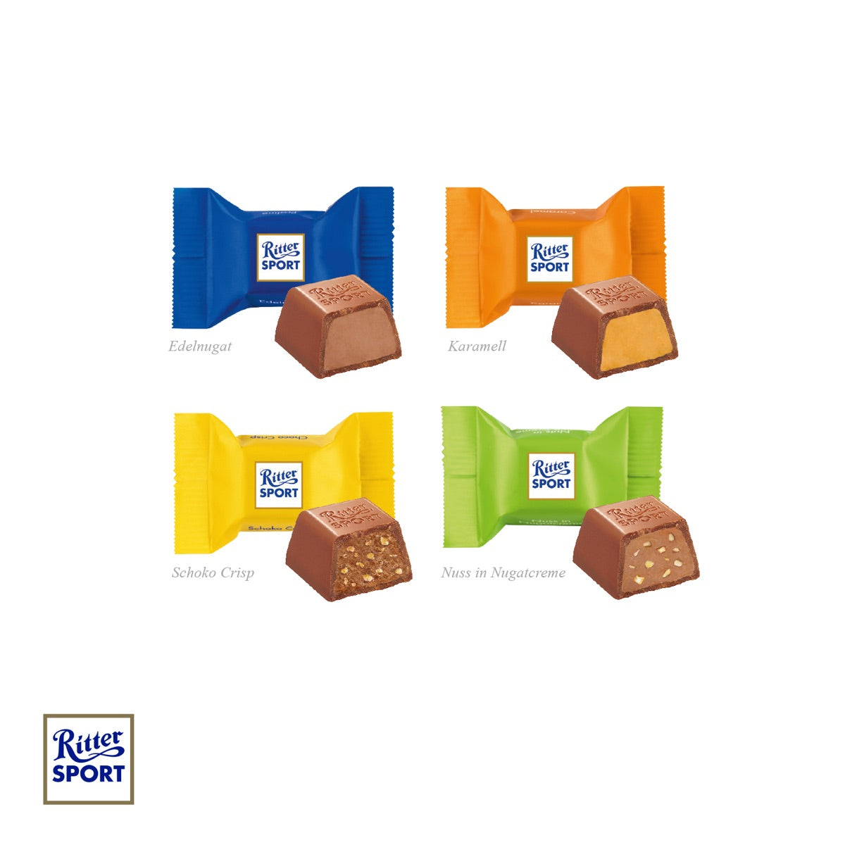 Adventskalender Transporter mit Ritter SPORT Schokowürfeln